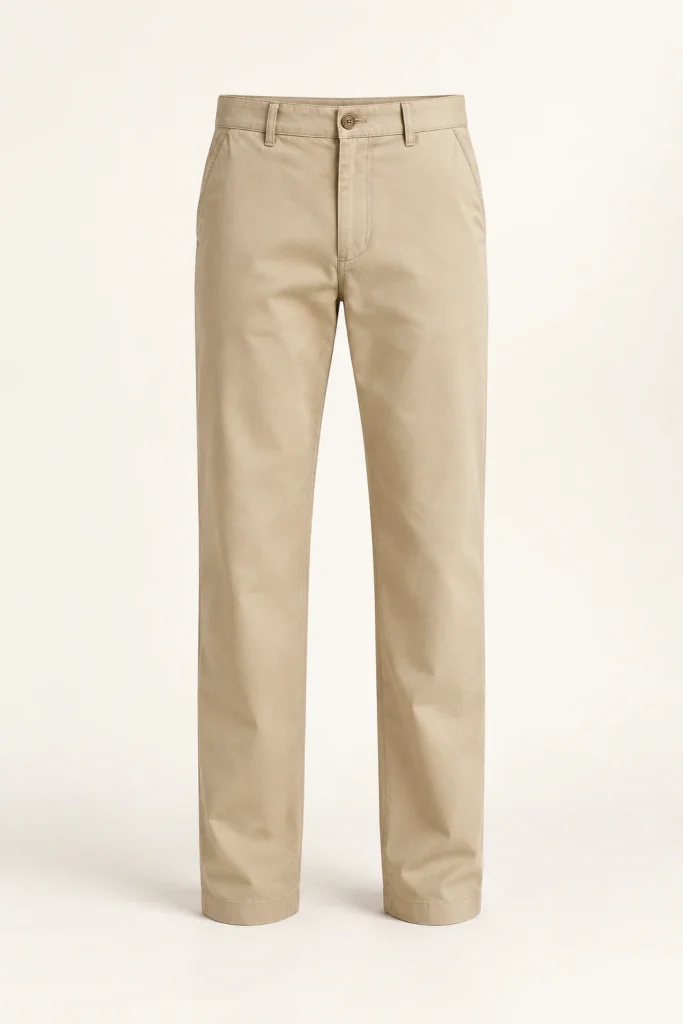 Relaxed Chino Trousers in Sand