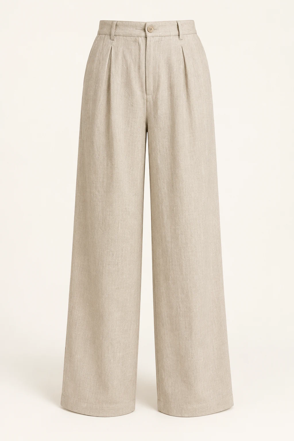 Wide Leg Linen Pants — single garment